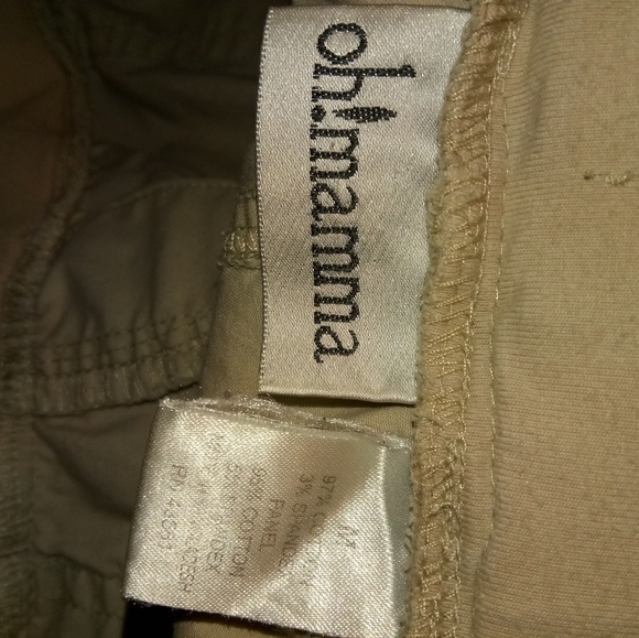 OhMamma! M Cargo Khaki Maternity Pants - Picture 5 of 6